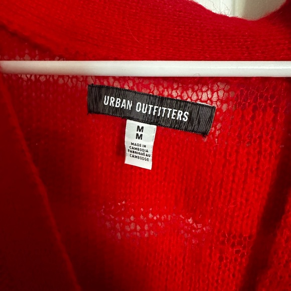Urban Outfitters Medium Red Cardigan - EUC. Distressed look. - Picture 3 of 4